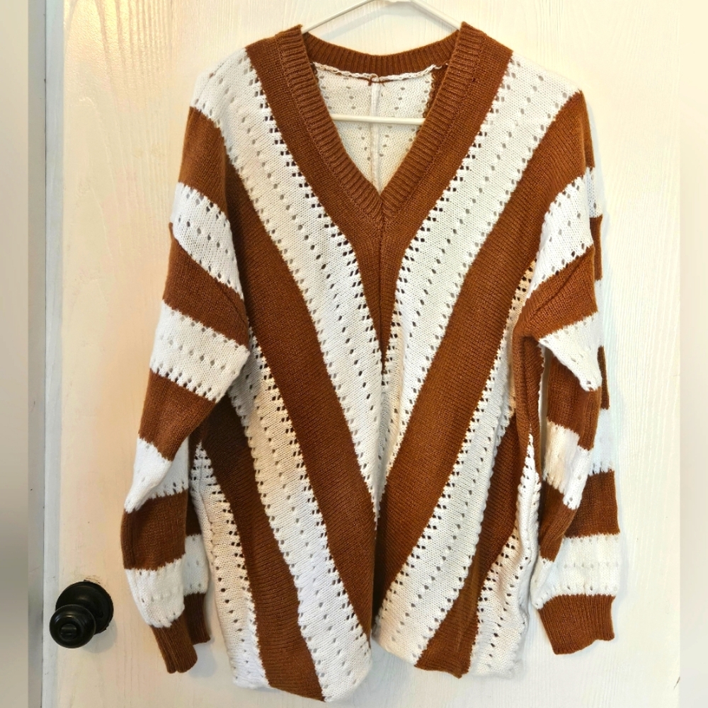 Oversized knit sweater